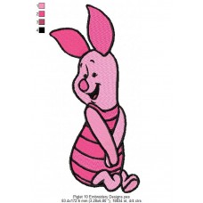Piglet 10 Embroidery Designs